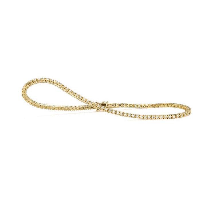14k Gold Stackable Tennis Bracelet 0.50 Ctw