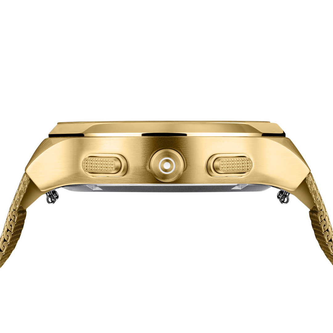 Glock Women's Stainless Steel Diamond Quartz Watch Gold & White GW