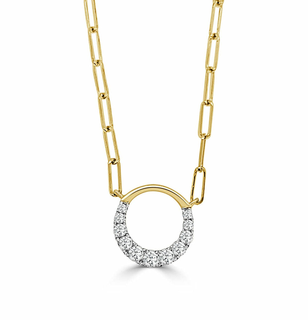 9k gold diamond necklace Clearance